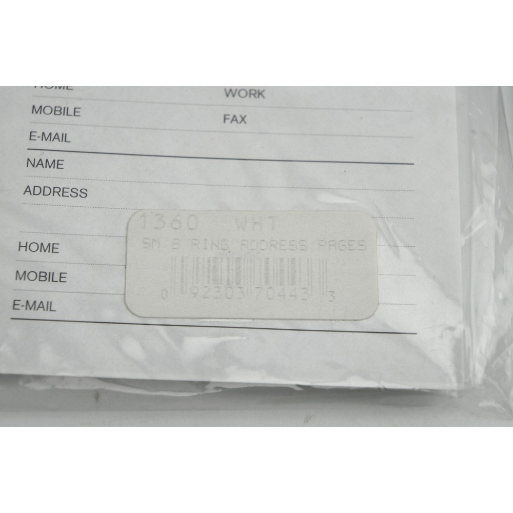 Vintage Coach Small 6 Ring Address Pages Set of 2 White 1360 Refill Inserts New - Picture 5 of 5